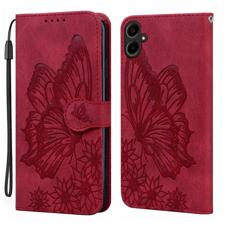 Retro Skin Feel Butterflies Embossing Horizontal Flip Leather Phone Case, For Samsung Galaxy A57 5G, For Samsung Galaxy A37 5G, For Galaxy A27 5G, For Samsung Galaxy A07 4G / A06 4G, For Samsung Galaxy A17 5G / A26 5G, For Samsung Galaxy A56 5G        ...