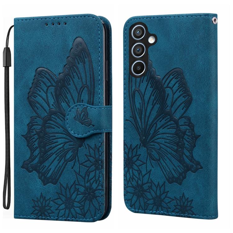 Retro Skin Feel Butterflies Embossing Horizontal Flip Leather Phone Case, For Samsung Galaxy A57 5G, For Samsung Galaxy A37 5G, For Galaxy A27 5G, For Samsung Galaxy A07 4G / A06 4G, For Samsung Galaxy A17 5G / A26 5G, For Samsung Galaxy A56 5G        ...