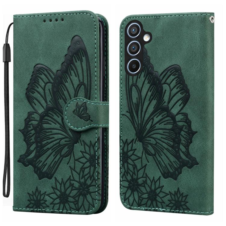 Retro Skin Feel Butterflies Embossing Horizontal Flip Leather Phone Case, For Samsung Galaxy A57 5G, For Samsung Galaxy A37 5G, For Galaxy A27 5G, For Samsung Galaxy A07 4G / A06 4G, For Samsung Galaxy A17 5G / A26 5G, For Samsung Galaxy A56 5G        ...
