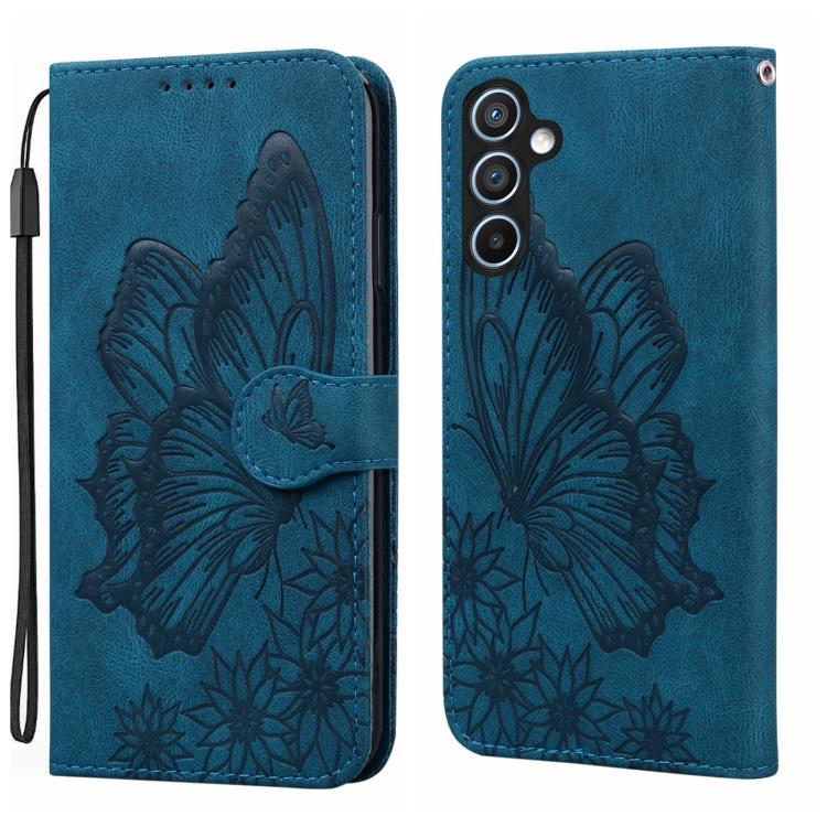 Retro Skin Feel Butterflies Embossing Horizontal Flip Leather Phone Case, For Samsung Galaxy A57 5G, For Samsung Galaxy A37 5G, For Galaxy A27 5G, For Samsung Galaxy A07 4G / A06 4G, For Samsung Galaxy A17 5G / A26 5G, For Samsung Galaxy A56 5G        ...