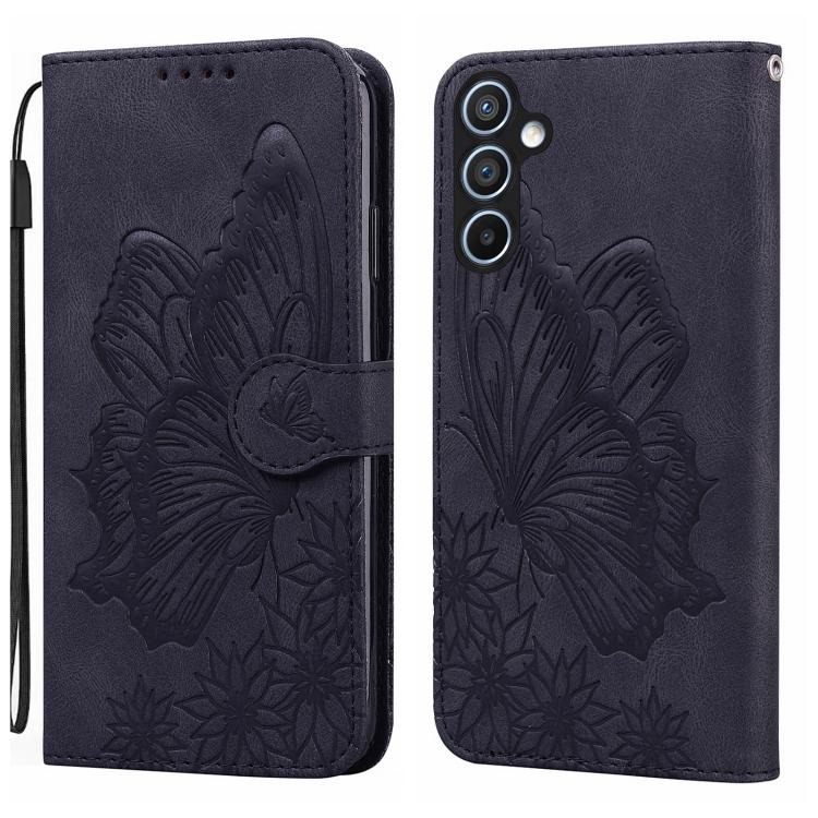 Retro Skin Feel Butterflies Embossing Horizontal Flip Leather Phone Case, For Samsung Galaxy A57 5G, For Samsung Galaxy A37 5G, For Galaxy A27 5G, For Samsung Galaxy A07 4G / A06 4G, For Samsung Galaxy A17 5G / A26 5G, For Samsung Galaxy A56 5G        ...