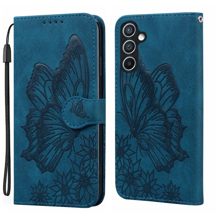 Retro Skin Feel Butterflies Embossing Horizontal Flip Leather Phone Case, For Samsung Galaxy A57 5G, For Samsung Galaxy A37 5G, For Galaxy A27 5G, For Samsung Galaxy A07 4G / A06 4G, For Samsung Galaxy A17 5G / A26 5G, For Samsung Galaxy A56 5G        ...