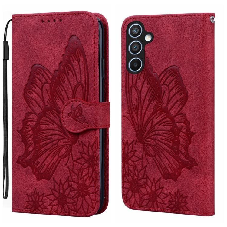 Retro Skin Feel Butterflies Embossing Horizontal Flip Leather Phone Case, For Samsung Galaxy A57 5G, For Samsung Galaxy A37 5G, For Galaxy A27 5G, For Samsung Galaxy A07 4G / A06 4G, For Samsung Galaxy A17 5G / A26 5G, For Samsung Galaxy A56 5G        ...