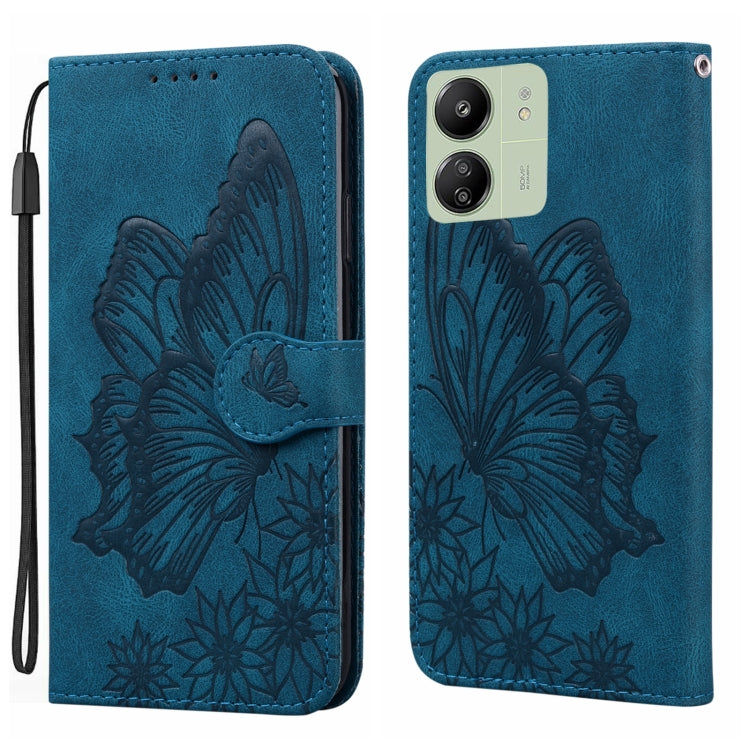 Retro Skin Feel Butterflies Embossing Horizontal Flip Leather Phone Case, For Redmi Note 14 5G, For Redmi Note 14 Pro 5G, For Redmi 14C 4G, For Xiaomi Redmi Note 13 Pro 4G, For Xiaomi Redmi Note 13 4G, For Xiaomi Redmi 13C / POCO C65                   ...