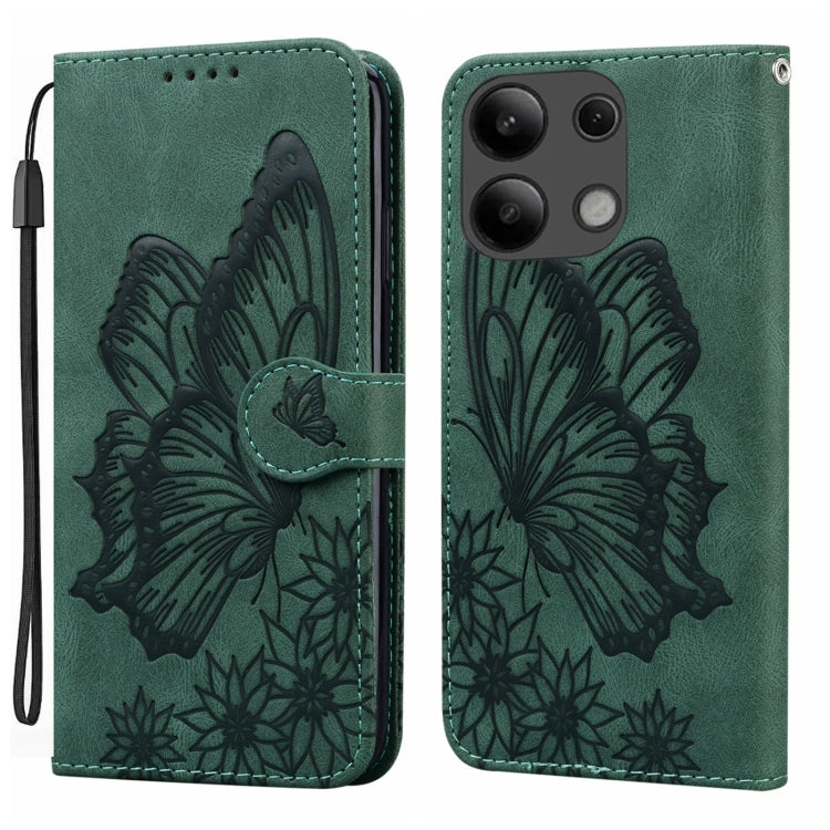 Retro Skin Feel Butterflies Embossing Horizontal Flip Leather Phone Case, For Redmi Note 14 5G, For Redmi Note 14 Pro 5G, For Redmi 14C 4G, For Xiaomi Redmi Note 13 Pro 4G, For Xiaomi Redmi Note 13 4G, For Xiaomi Redmi 13C / POCO C65                   ...