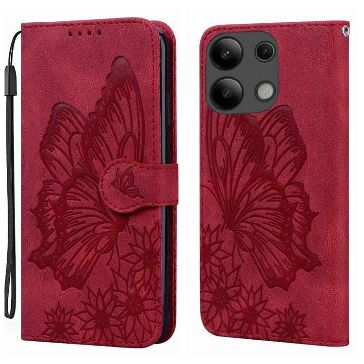 Retro Skin Feel Butterflies Embossing Horizontal Flip Leather Phone Case, For Redmi Note 14 5G, For Redmi Note 14 Pro 5G, For Redmi 14C 4G, For Xiaomi Redmi Note 13 Pro 4G, For Xiaomi Redmi Note 13 4G, For Xiaomi Redmi 13C / POCO C65                   ...