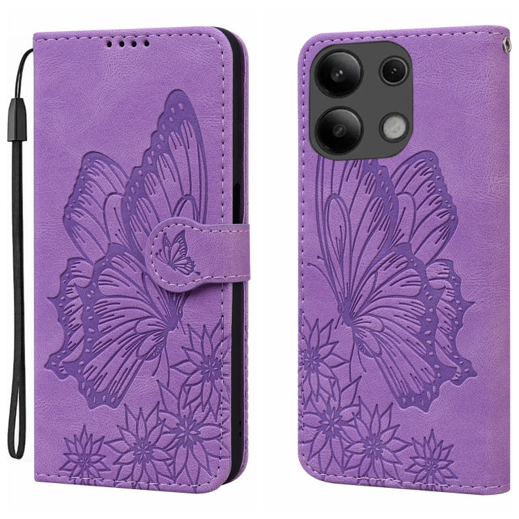 Retro Skin Feel Butterflies Embossing Horizontal Flip Leather Phone Case, For Redmi Note 14 5G, For Redmi Note 14 Pro 5G, For Redmi 14C 4G, For Xiaomi Redmi Note 13 Pro 4G, For Xiaomi Redmi Note 13 4G, For Xiaomi Redmi 13C / POCO C65                   ...