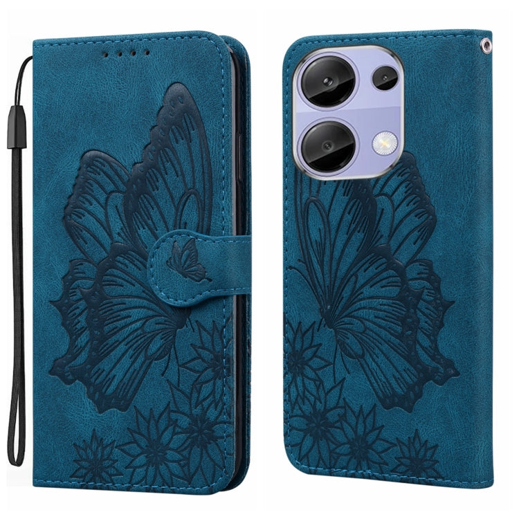 Retro Skin Feel Butterflies Embossing Horizontal Flip Leather Phone Case, For Redmi Note 14 5G, For Redmi Note 14 Pro 5G, For Redmi 14C 4G, For Xiaomi Redmi Note 13 Pro 4G, For Xiaomi Redmi Note 13 4G, For Xiaomi Redmi 13C / POCO C65                   ...