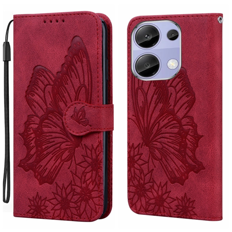Retro Skin Feel Butterflies Embossing Horizontal Flip Leather Phone Case, For Redmi Note 14 5G, For Redmi Note 14 Pro 5G, For Redmi 14C 4G, For Xiaomi Redmi Note 13 Pro 4G, For Xiaomi Redmi Note 13 4G, For Xiaomi Redmi 13C / POCO C65                   ...