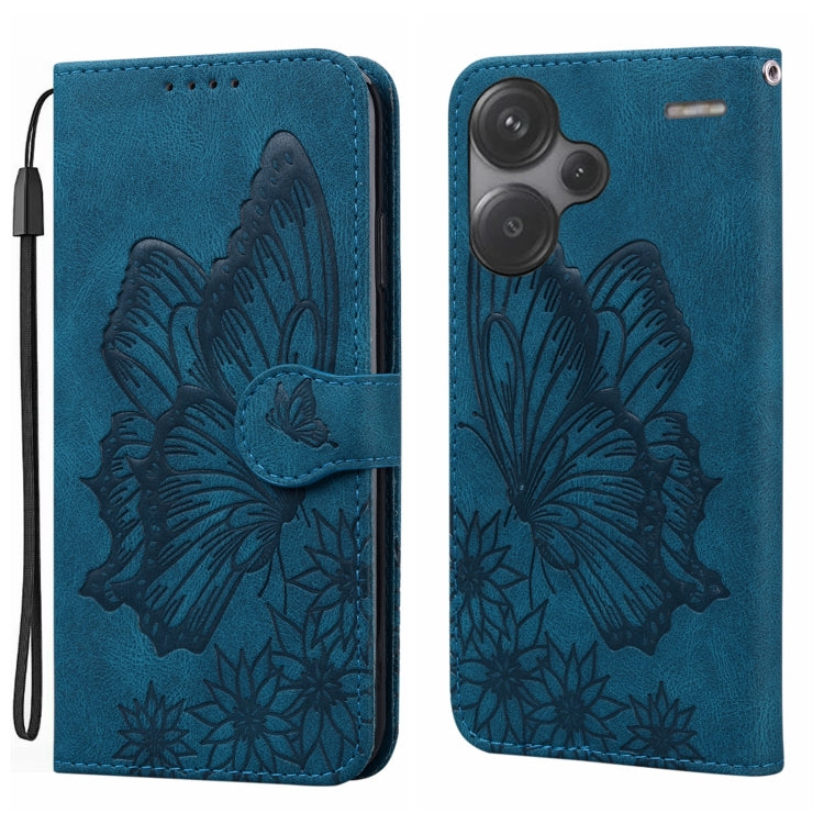 Retro Skin Feel Butterflies Embossing Horizontal Flip Leather Phone Case, For Redmi Note 14 5G, For Redmi Note 14 Pro 5G, For Redmi 14C 4G, For Xiaomi Redmi Note 13 Pro 4G, For Xiaomi Redmi Note 13 4G, For Xiaomi Redmi 13C / POCO C65                   ...