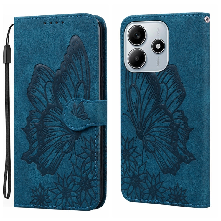 Retro Skin Feel Butterflies Embossing Horizontal Flip Leather Phone Case, For Redmi Note 14 5G, For Redmi Note 14 Pro 5G, For Redmi 14C 4G, For Xiaomi Redmi Note 13 Pro 4G, For Xiaomi Redmi Note 13 4G, For Xiaomi Redmi 13C / POCO C65                   ...