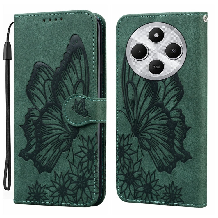 Retro Skin Feel Butterflies Embossing Horizontal Flip Leather Phone Case, For Redmi Note 14 5G, For Redmi Note 14 Pro 5G, For Redmi 14C 4G, For Xiaomi Redmi Note 13 Pro 4G, For Xiaomi Redmi Note 13 4G, For Xiaomi Redmi 13C / POCO C65                   ...