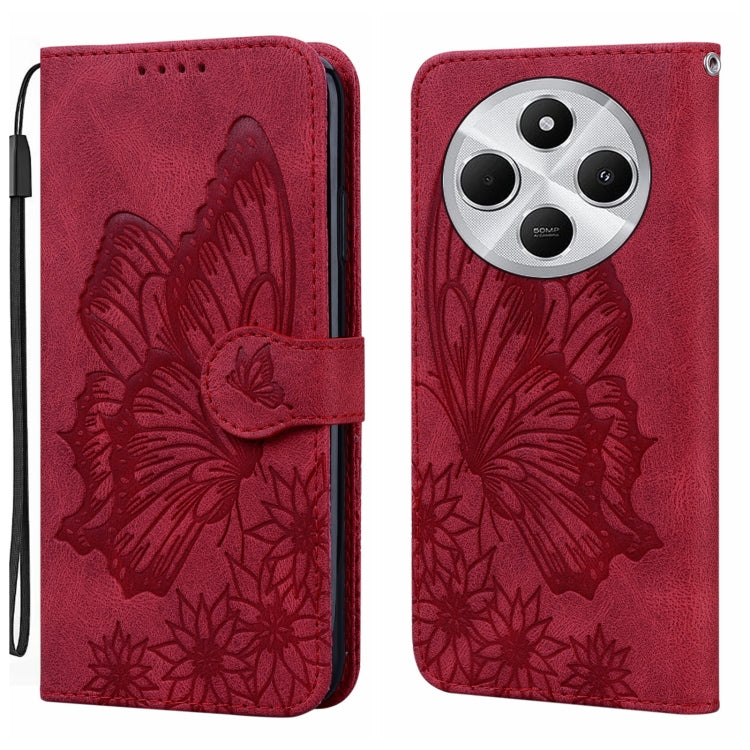 Retro Skin Feel Butterflies Embossing Horizontal Flip Leather Phone Case, For Redmi Note 14 5G, For Redmi Note 14 Pro 5G, For Redmi 14C 4G, For Xiaomi Redmi Note 13 Pro 4G, For Xiaomi Redmi Note 13 4G, For Xiaomi Redmi 13C / POCO C65                   ...