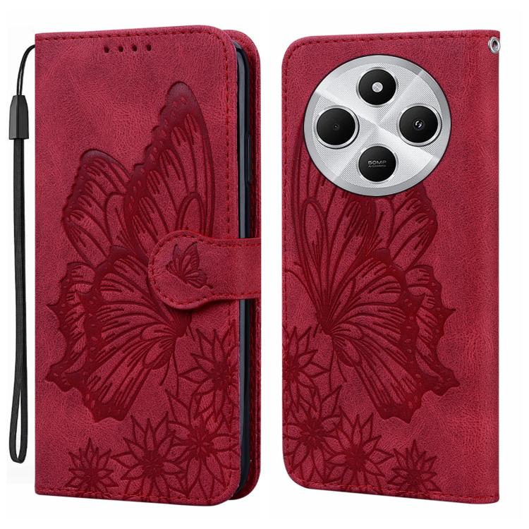 Retro Skin Feel Butterflies Embossing Horizontal Flip Leather Phone Case, For Redmi Note 15 Pro+ 5G Global 163.3mm, For Redmi Note 15 4G / 5G Global 164mm, For Redmi Note 15 Pro 4G Global 163.2mm, For Redmi Note 15 Pro 5G Global 163.6mm                ...