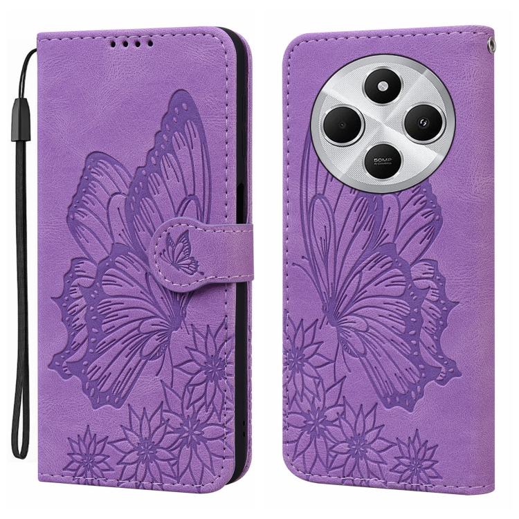 Retro Skin Feel Butterflies Embossing Horizontal Flip Leather Phone Case, For Redmi Note 15 Pro+ 5G Global 163.3mm, For Redmi Note 15 4G / 5G Global 164mm, For Redmi Note 15 Pro 4G Global 163.2mm, For Redmi Note 15 Pro 5G Global 163.6mm                ...