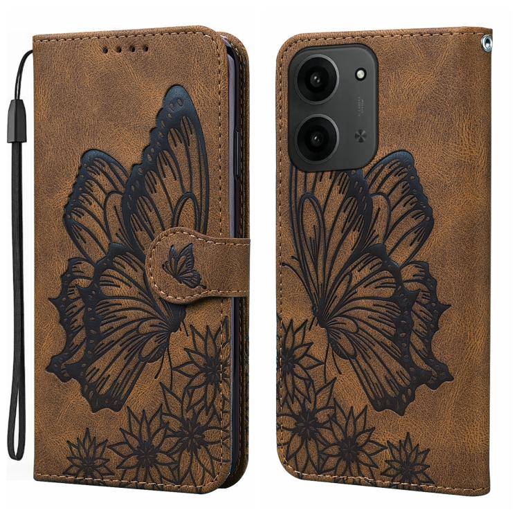 Retro Skin Feel Butterflies Embossing Horizontal Flip Leather Phone Case, For Redmi Note 15 Pro+ 5G Global 163.3mm, For Redmi Note 15 4G / 5G Global 164mm, For Redmi Note 15 Pro 4G Global 163.2mm, For Redmi Note 15 Pro 5G Global 163.6mm                ...