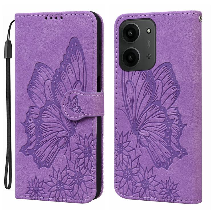 Retro Skin Feel Butterflies Embossing Horizontal Flip Leather Phone Case, For Redmi Note 15 Pro+ 5G Global 163.3mm, For Redmi Note 15 4G / 5G Global 164mm, For Redmi Note 15 Pro 4G Global 163.2mm, For Redmi Note 15 Pro 5G Global 163.6mm                ...