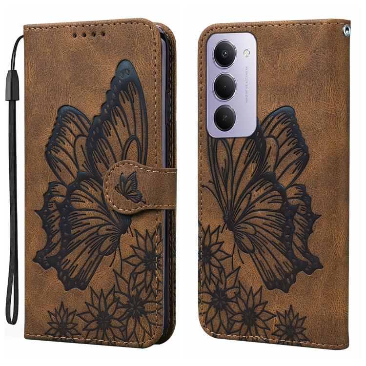 Retro Skin Feel Butterflies Embossing Horizontal Flip Leather Phone Case, For Redmi Note 15 Pro+ 5G Global 163.3mm, For Redmi Note 15 4G / 5G Global 164mm, For Redmi Note 15 Pro 4G Global 163.2mm, For Redmi Note 15 Pro 5G Global 163.6mm                ...