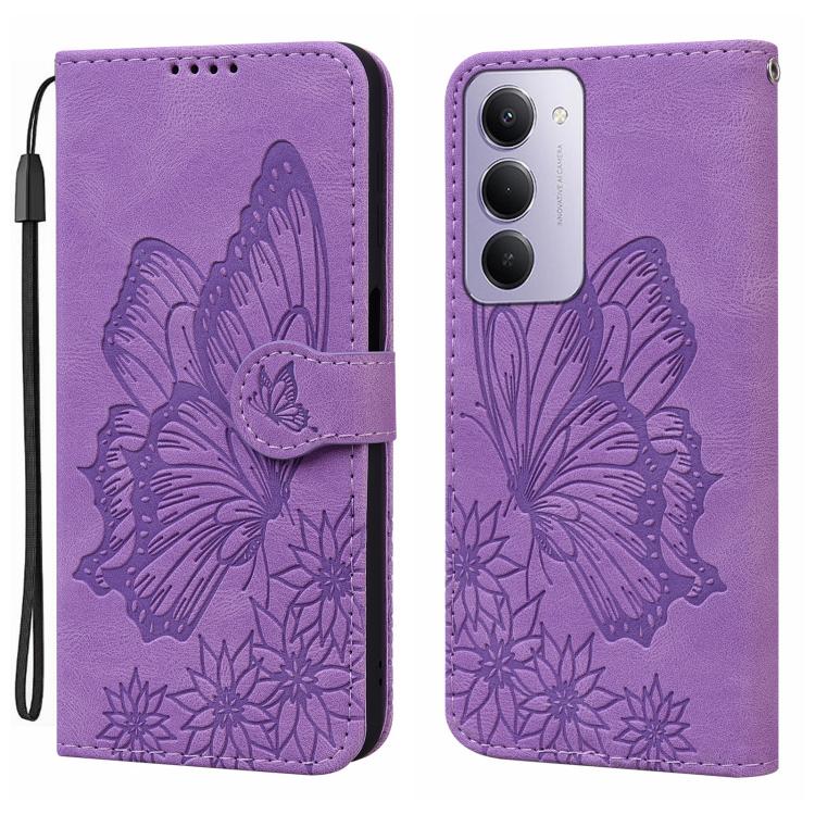 Retro Skin Feel Butterflies Embossing Horizontal Flip Leather Phone Case, For Redmi Note 15 Pro+ 5G Global 163.3mm, For Redmi Note 15 4G / 5G Global 164mm, For Redmi Note 15 Pro 4G Global 163.2mm, For Redmi Note 15 Pro 5G Global 163.6mm                ...