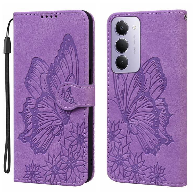 Retro Skin Feel Butterflies Embossing Horizontal Flip Leather Phone Case, For Redmi Note 15 Pro+ 5G Global 163.3mm, For Redmi Note 15 4G / 5G Global 164mm, For Redmi Note 15 Pro 4G Global 163.2mm, For Redmi Note 15 Pro 5G Global 163.6mm                ...