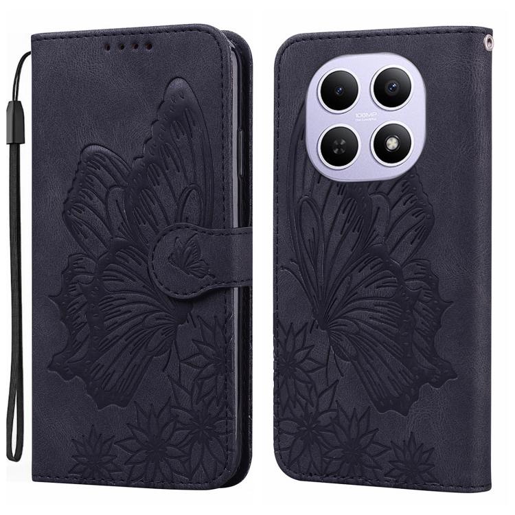 Retro Skin Feel Butterflies Embossing Horizontal Flip Leather Phone Case, For Redmi Note 15 Pro+ 5G Global 163.3mm, For Redmi Note 15 4G / 5G Global 164mm, For Redmi Note 15 Pro 4G Global 163.2mm, For Redmi Note 15 Pro 5G Global 163.6mm                ...