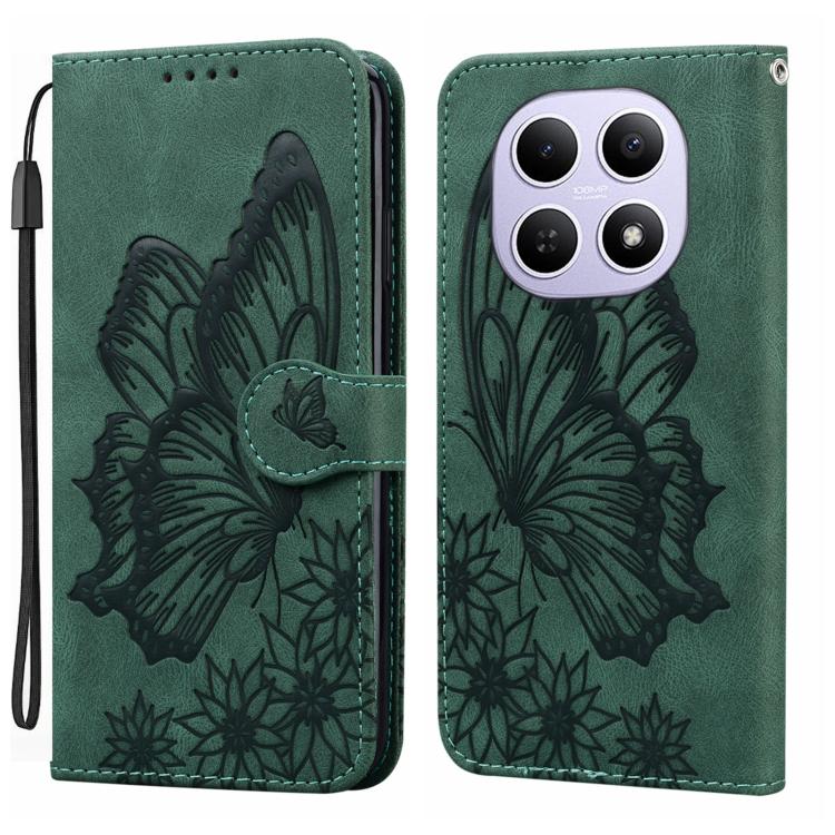 Retro Skin Feel Butterflies Embossing Horizontal Flip Leather Phone Case, For Redmi Note 15 Pro+ 5G Global 163.3mm, For Redmi Note 15 4G / 5G Global 164mm, For Redmi Note 15 Pro 4G Global 163.2mm, For Redmi Note 15 Pro 5G Global 163.6mm                ...