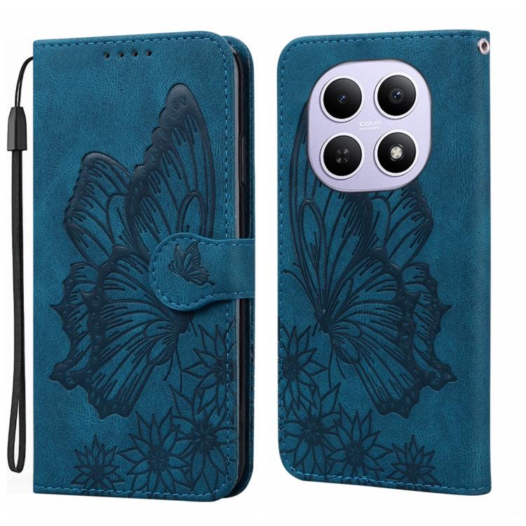 Retro Skin Feel Butterflies Embossing Horizontal Flip Leather Phone Case, For Redmi Note 15 Pro+ 5G Global 163.3mm, For Redmi Note 15 4G / 5G Global 164mm, For Redmi Note 15 Pro 4G Global 163.2mm, For Redmi Note 15 Pro 5G Global 163.6mm                ...