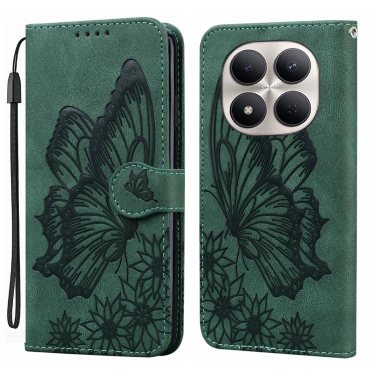 Retro Skin Feel Butterflies Embossing Horizontal Flip Leather Phone Case, For Redmi Note 15 Pro+ 5G Global 163.3mm, For Redmi Note 15 4G / 5G Global 164mm, For Redmi Note 15 Pro 4G Global 163.2mm, For Redmi Note 15 Pro 5G Global 163.6mm                ...