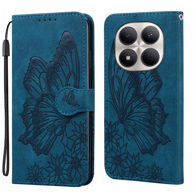Retro Skin Feel Butterflies Embossing Horizontal Flip Leather Phone Case, For Redmi Note 15 Pro+ 5G Global 163.3mm, For Redmi Note 15 4G / 5G Global 164mm, For Redmi Note 15 Pro 4G Global 163.2mm, For Redmi Note 15 Pro 5G Global 163.6mm                ...