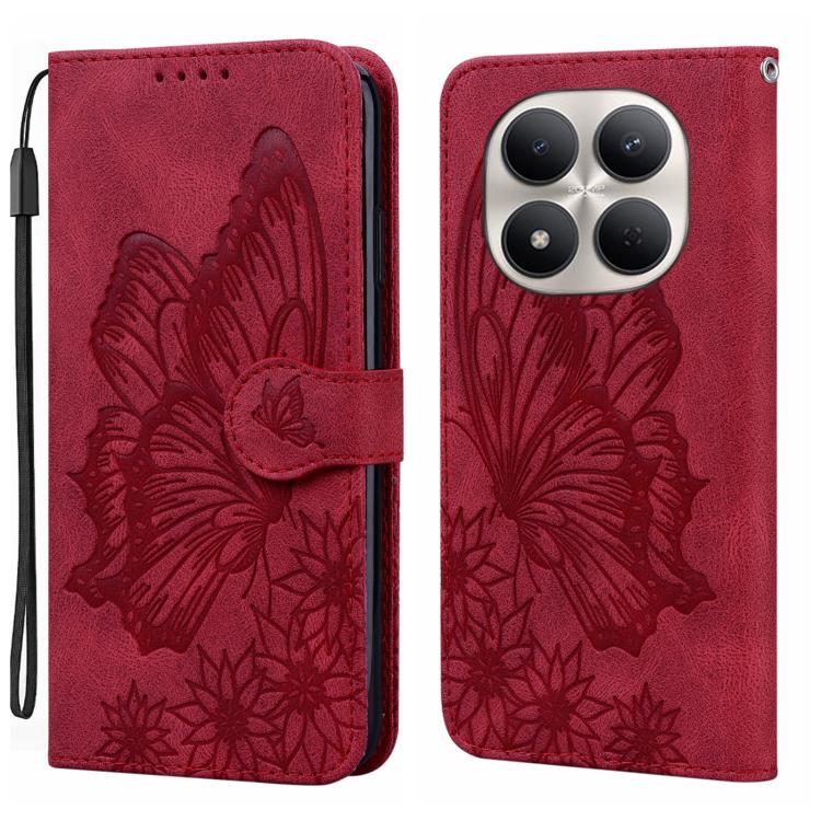 Retro Skin Feel Butterflies Embossing Horizontal Flip Leather Phone Case, For Redmi Note 15 Pro+ 5G Global 163.3mm, For Redmi Note 15 4G / 5G Global 164mm, For Redmi Note 15 Pro 4G Global 163.2mm, For Redmi Note 15 Pro 5G Global 163.6mm                ...