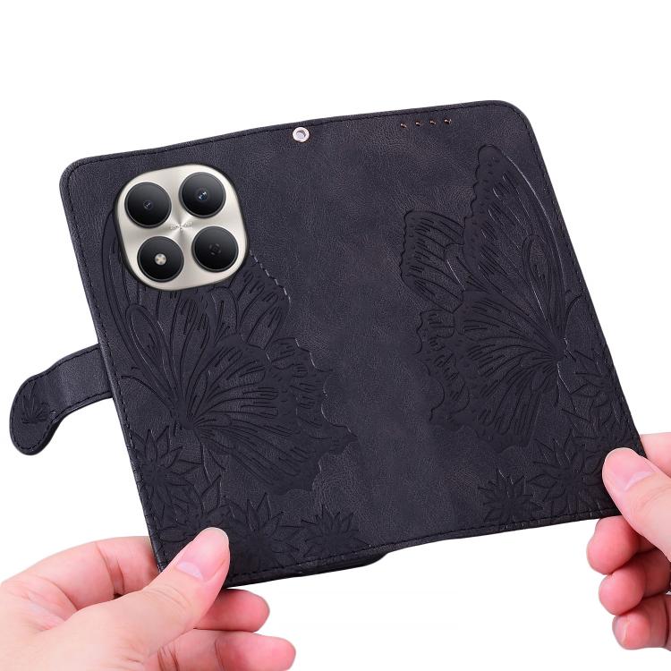 Retro Skin Feel Butterflies Embossing Horizontal Flip Leather Phone Case, For Redmi Note 15 Pro+ 5G Global 163.3mm, For Redmi Note 15 4G / 5G Global 164mm, For Redmi Note 15 Pro 4G Global 163.2mm, For Redmi Note 15 Pro 5G Global 163.6mm                ...