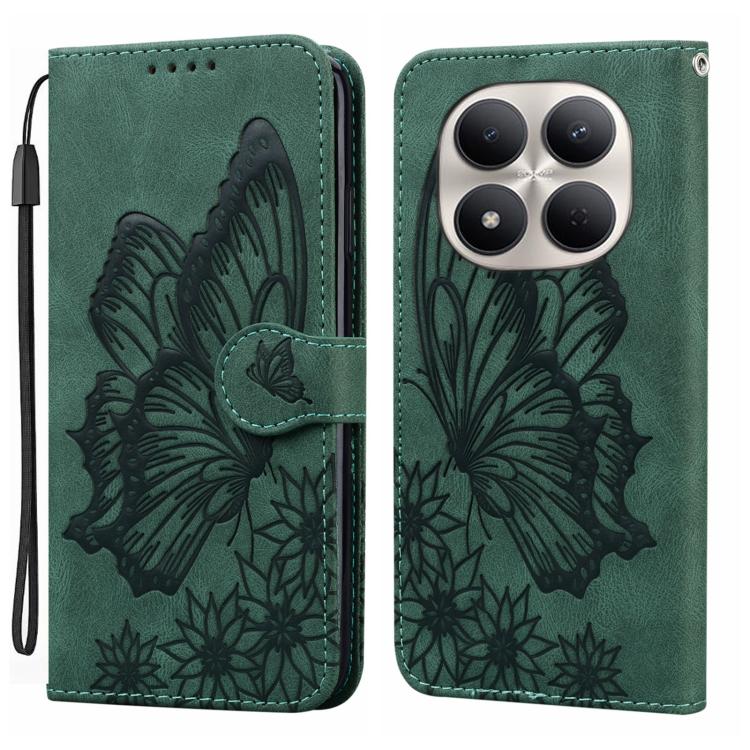 Retro Skin Feel Butterflies Embossing Horizontal Flip Leather Phone Case, For Redmi Note 15 Pro+ 5G Global 163.3mm, For Redmi Note 15 4G / 5G Global 164mm, For Redmi Note 15 Pro 4G Global 163.2mm, For Redmi Note 15 Pro 5G Global 163.6mm                ...