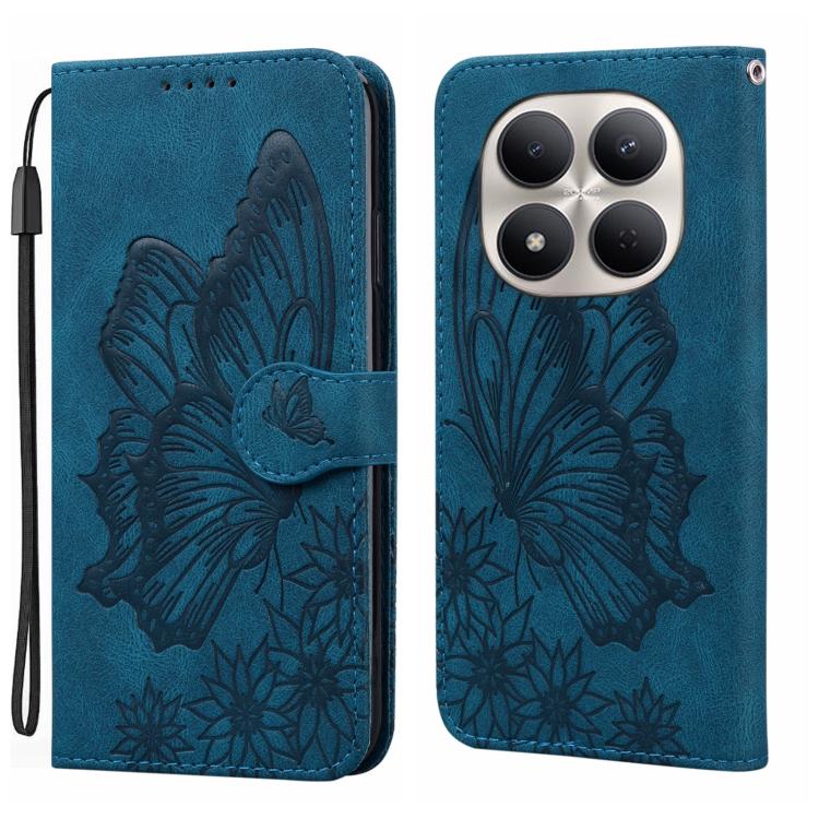 Retro Skin Feel Butterflies Embossing Horizontal Flip Leather Phone Case, For Redmi Note 15 Pro+ 5G Global 163.3mm, For Redmi Note 15 4G / 5G Global 164mm, For Redmi Note 15 Pro 4G Global 163.2mm, For Redmi Note 15 Pro 5G Global 163.6mm                ...