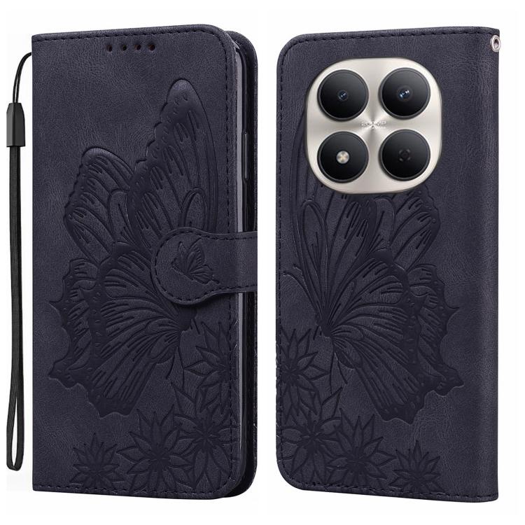 Retro Skin Feel Butterflies Embossing Horizontal Flip Leather Phone Case, For Redmi Note 15 Pro+ 5G Global 163.3mm, For Redmi Note 15 4G / 5G Global 164mm, For Redmi Note 15 Pro 4G Global 163.2mm, For Redmi Note 15 Pro 5G Global 163.6mm                ...