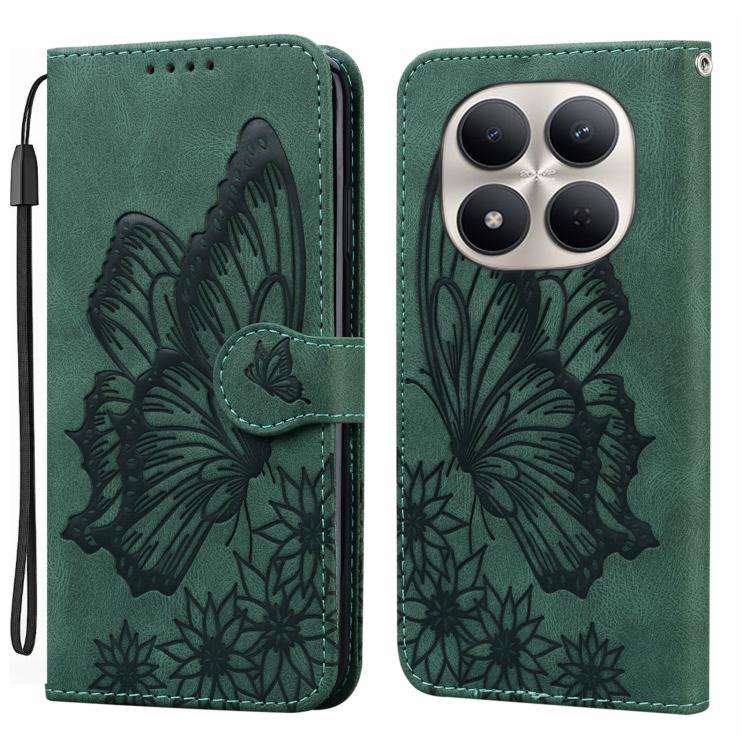 Retro Skin Feel Butterflies Embossing Horizontal Flip Leather Phone Case, For Redmi Note 15 Pro+ 5G Global 163.3mm, For Redmi Note 15 4G / 5G Global 164mm, For Redmi Note 15 Pro 4G Global 163.2mm, For Redmi Note 15 Pro 5G Global 163.6mm                ...