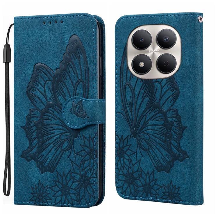 Retro Skin Feel Butterflies Embossing Horizontal Flip Leather Phone Case, For Redmi Note 15 Pro+ 5G Global 163.3mm, For Redmi Note 15 4G / 5G Global 164mm, For Redmi Note 15 Pro 4G Global 163.2mm, For Redmi Note 15 Pro 5G Global 163.6mm                ...