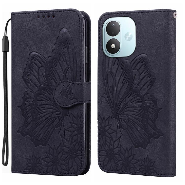 Retro Skin Feel Butterflies Embossing Horizontal Flip Leather Phone Case, For Redmi Note 17 5G / 4G Global 169.7mm, For Redmi Note 17 Pro Max 5G Global 163.4mm, For Redmi Note 17 Pro 5G Global 163.5mm, For Redmi 17 5G / 4G Global 170mm                 ...