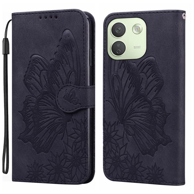 Retro Skin Feel Butterflies Embossing Horizontal Flip Leather Phone Case, For Redmi Note 17 5G / 4G Global 169.7mm, For Redmi Note 17 Pro Max 5G Global 163.4mm, For Redmi Note 17 Pro 5G Global 163.5mm, For Redmi 17 5G / 4G Global 170mm                 ...