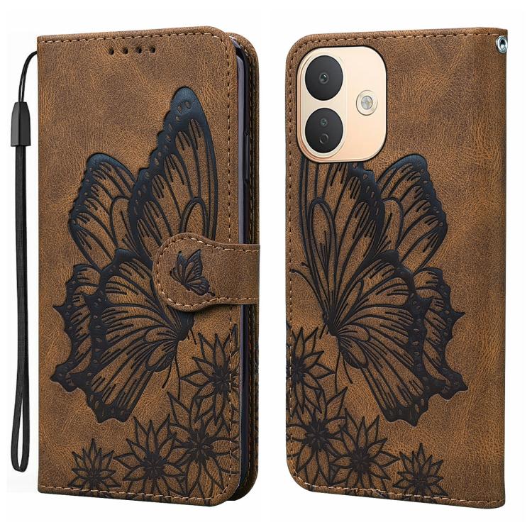 Retro Skin Feel Butterflies Embossing Horizontal Flip Leather Phone Case, For Redmi Note 17 5G / 4G Global 169.7mm, For Redmi Note 17 Pro Max 5G Global 163.4mm, For Redmi Note 17 Pro 5G Global 163.5mm, For Redmi 17 5G / 4G Global 170mm                 ...