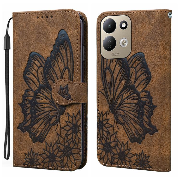 Retro Skin Feel Butterflies Embossing Horizontal Flip Leather Phone Case, For Redmi Note 17 5G / 4G Global 169.7mm, For Redmi Note 17 Pro Max 5G Global 163.4mm, For Redmi Note 17 Pro 5G Global 163.5mm, For Redmi 17 5G / 4G Global 170mm                 ...