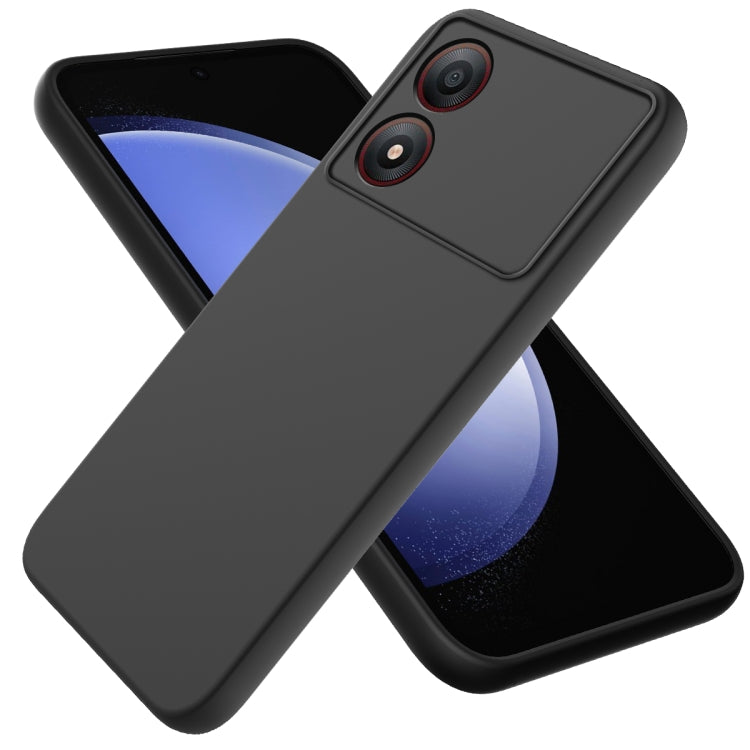 Solid Color Liquid Silicone Dropproof Full Coverage Phone Case, For ZTE Blade V60, For ZTE Blade A34, For ZTE Blade A54, For ZTE Blade V50 Design 4G