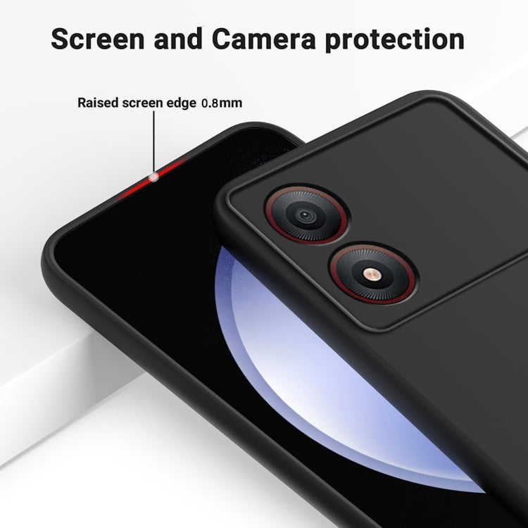 Solid Color Liquid Silicone Dropproof Full Coverage Phone Case, For ZTE Blade A34, For ZTE Blade A54, For ZTE Blade V50 Design 4G