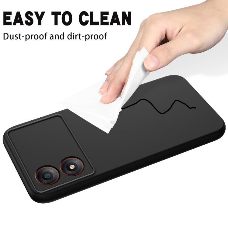 Solid Color Liquid Silicone Dropproof Full Coverage Phone Case, For ZTE Blade A34, For ZTE Blade A54, For ZTE Blade V50 Design 4G