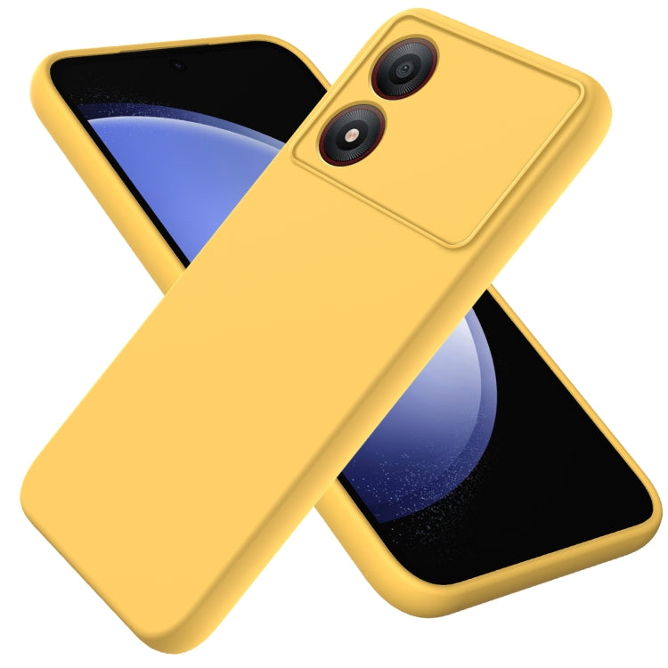 Solid Color Liquid Silicone Dropproof Full Coverage Phone Case, For ZTE Blade V60, For ZTE Blade A34, For ZTE Blade A54, For ZTE Blade V50 Design 4G