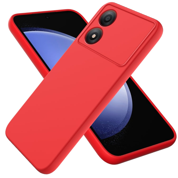 Solid Color Liquid Silicone Dropproof Full Coverage Phone Case, For ZTE Blade V60, For ZTE Blade A34, For ZTE Blade A54, For ZTE Blade V50 Design 4G