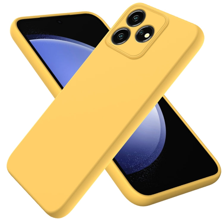 Solid Color Liquid Silicone Dropproof Full Coverage Phone Case, For ZTE Blade V60, For ZTE Blade A34, For ZTE Blade A54, For ZTE Blade V50 Design 4G
