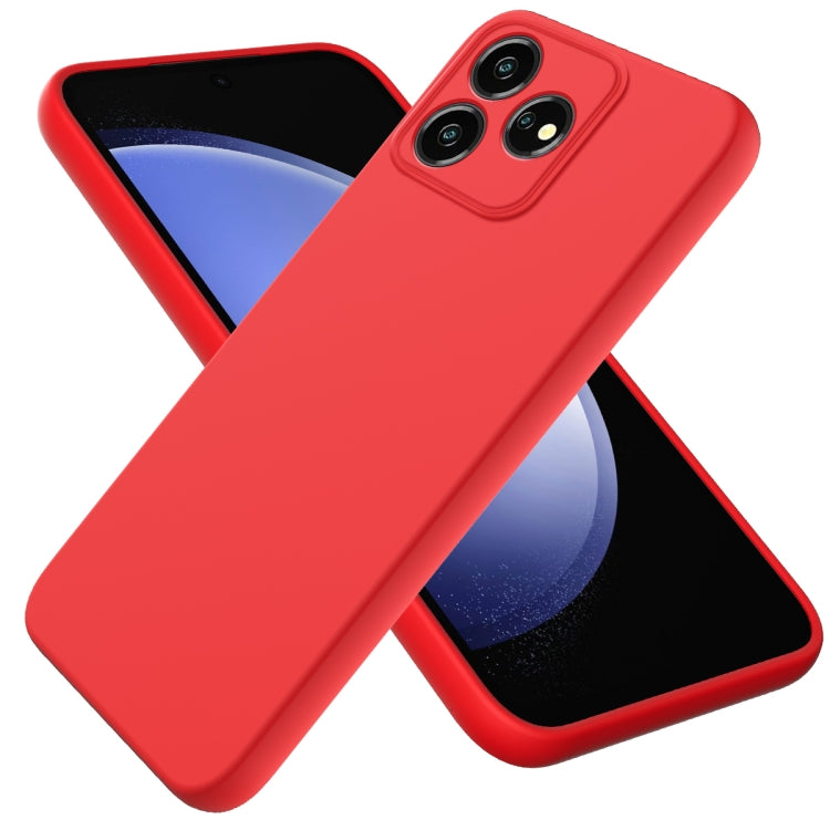 Solid Color Liquid Silicone Dropproof Full Coverage Phone Case, For ZTE Blade V60, For ZTE Blade A34, For ZTE Blade A54, For ZTE Blade V50 Design 4G