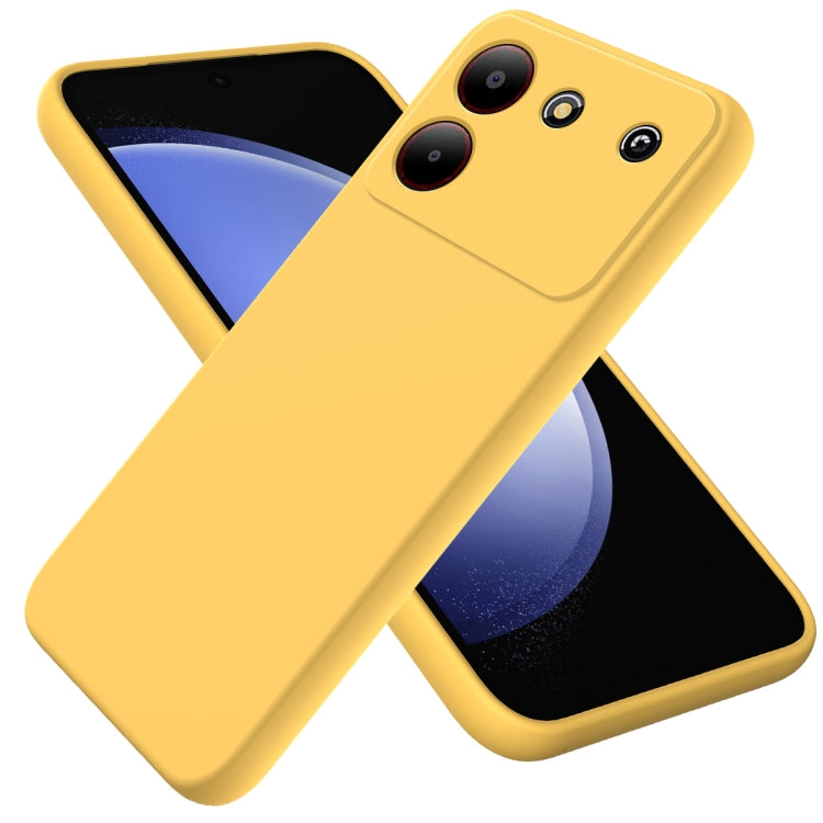 Solid Color Liquid Silicone Dropproof Full Coverage Phone Case, For ZTE Blade V60, For ZTE Blade A34, For ZTE Blade A54, For ZTE Blade V50 Design 4G