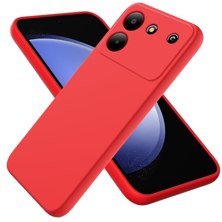 Solid Color Liquid Silicone Dropproof Full Coverage Phone Case, For ZTE Blade V60, For ZTE Blade A34, For ZTE Blade A54, For ZTE Blade V50 Design 4G