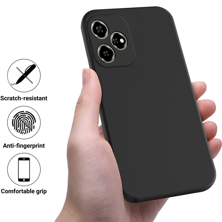 Solid Color Liquid Silicone Dropproof Full Coverage Phone Case, For ZTE Blade V60, For ZTE Blade A34, For ZTE Blade A54, For ZTE Blade V50 Design 4G